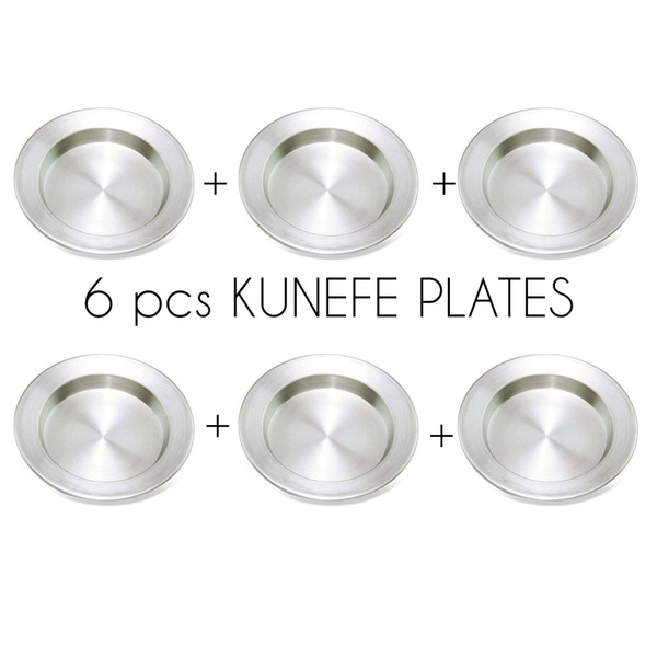 6 Pcs Kunefe Serving Plates Famous Dessert Dish Presentation Aluminum Kitchen Dining High Quality — image 1 of 13