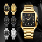 Men's Watches Luxury Stainless Steel Watch Fashion Casual Watches Waterproof Square Male Wristwatches Business Branded Watch Chronograph Watches Horloges Mannen Montre Homme Luxe Quarz Uhr — image 5 of 20