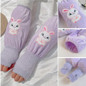 Lovely Rabbit Arm Sleeves Fingerless Hand Gloves For Student Writing Reading — image 8 of 15