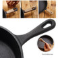 Cast Iron Skillet for Camping and Grilling - Pre-Seasoned Non-Stick Frying Pan for Steak, Home Kitchen, and Outdoor Cooking — image 7 of 12