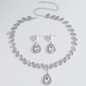 Sparkling Diamond Earrings and Necklace Set for Women | Luxury Evening Party Jewelry — image 5 of 15