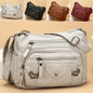 Vintage-Inspired Women's Shoulder Bag - Large Capacity, Synthetic Faux Leather, Adjustable Strap, Multiple Pockets, Zipper Closure - Perfect for Daily Commute, Work, Travel - Includes Cosmetic Bag | Travel Bag | Vintage-Inspired Purse — image 4 of 25