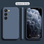 Colorful Liquid Silicone Case For S22 S23 S24 FE Plus Samsung Galaxy S25 S24 S23 S22 UItra Bracket Phone Cover — image 15 of 22