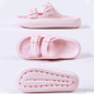Double Buckle Adjustable 4cm Thickness Ultra Cushioning Sandals Slippers Soft Slide Sandals for Women Men Non-Slip Shower Shoes Bath Slippers Summer Beach Slides — image 32 of 32