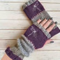Autumn and winter heart-shaped contrasting color retro warm fashion finger gloves — image 34 of 42