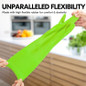 1-Pair Dishwashing Gloves, Reusable Household Gloves, Kitchen Gloves, Long Sleeve, Thick Latex, Cleaning, Washing, Working, Painting, Gardening, Pet Care (Size M,Green, Rb2143) — image 6 of 8
