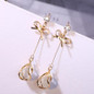 Metal Trendy Water Drop Women Dangle Earrings Simple Korean Jewelry Female Long Pendant Eardrop — image 8 of 13