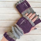 Autumn and winter heart-shaped contrasting color retro warm fashion finger gloves — image 30 of 42