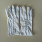 Professional Cotton White Gloves for Ceremonies and Performances - Non-Slip, Breathable, with Three-Stripe Design — image 5 of 7