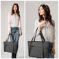 NEW Stylish Women Handbag 15.6 inch Laptop Tote Bag Lightweight  Nylon/Canvas Travel Shoulder Bag Multi-Function Bussiness Briefcase Shopping Bag — image 6 of 18