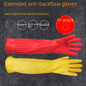 Extra Long & Thick Rubber Gloves for Kitchen - Non-Slip, Waterproof, Durable Household Cleaning Gloves — image 5 of 13