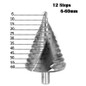 1Pcs 6-60mm 12 Step HSS Drill Bits Spiral Groove Triangular Drill Bit — image 4 of 13