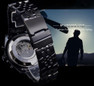 Jaragar 3 Dial Men's Automatic Watch Stainless Steel Mechanical Men's watches Date Week Display Luminous Wristwatch Blue Glass — image 7 of 7