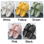 Slippers for Women Men Indoor and Outdoor House Slippers Bathroom Shower Shoes Anti-slip Slides Water  Leaking Beach Slippers Summer Couple Slippers Hollow Bath Slippers — image 7 of 29