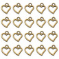 50/100Pcs Alloy Mini Sweet Hollow Love Heart Shape Charms for DIY Earrings Jewelry Making Accessories — image 7 of 11