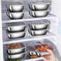 6/12/18PCS Stainless Steel Baking Pan with Clear Lid, Rectangular Metal Bakeware Tray for Oven Roasting, Bread, Cakes, Meal Prep, Reusable Food Storage Container, Dishwasher Safe Baking Tray for Kitchen Cooking — image 17 of 18