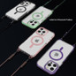 New Product Oblique Cross Phone Case Suitable for IPhone 16 Pro Transparent Magnetic Sleeve 15 Lanyard Phone Case — image 6 of 14