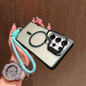 Matte Magnetic Lens Bracket Lanyard Stand Phone Case For Samsung S24 S25 Plus S23 Ultra FE A56 A36 A16 Wireless Charging Cover — image 13 of 18