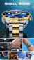 Orologi Al Quarzo クォーツ時計 Luxury Business Watches Big Dial Watch Gift Gold Watch for Men Rotatable Bezel Sapphire Glass Stainless Steel Band Sport Quartz Wristwatch Reloj Uhrenbeweger — image 15 of 21