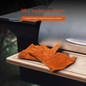 Outdoor Heat Resistant Gloves Kitchen BBQ Oven Gloves Safe Long Grill Gloves — image 7 of 10