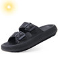Double Buckle Adjustable 4cm Thickness Ultra Cushioning Sandals Slippers Soft Slide Sandals for Women Men Non-Slip Shower Shoes Bath Slippers Summer Beach Slides — image 34 of 36