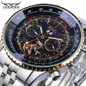 Automatic Watches for Men Fashion Brand JARGAR Men's Big Face Automatic Mechanical Male Wrist Watch Steel — image 10 of 25