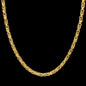Man's Fashion Jewelry 4MM Silver Gold Plated Stainless Steel Byzantine Link Chain Necklace for Men — image 11 of 18