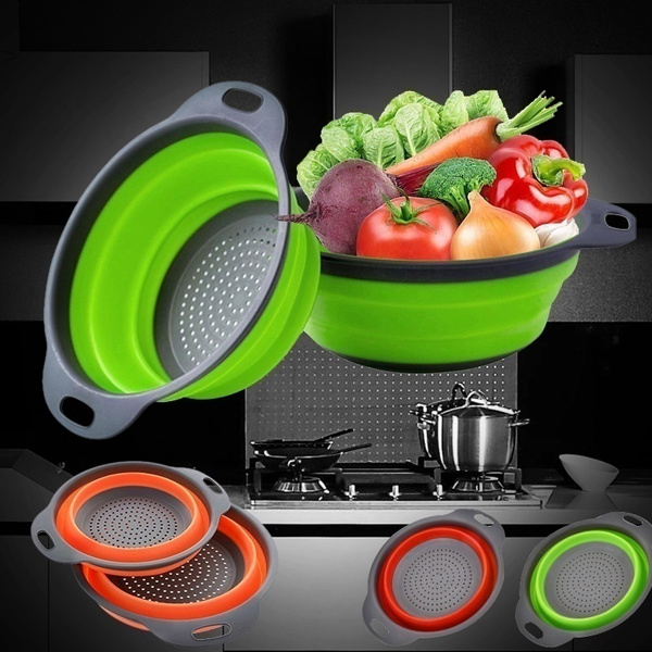 Kitchen Collapsible  Colander Fruit Vegetable Strainer — image 1 of 10