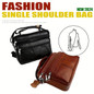 Genuine Leather Men's Business Briefcase, Multi-functional Crossbody Handbag For Daily Commuting & Business Trips, Retro Top Layer Cowhide Messenger Bag — image 11 of 14