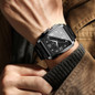 Men's Fashion Binbond Gold Men's Watches Luxury Original Stainless Steel Waterproof Square Male Wristwatches Clock Relogio Masculino 2023 Uhren Herren Gold Watch for Men — image 7 of 22