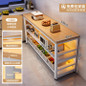 Multifunctional Kitchen Storage Cabinet with Microwave Stand and Cutting Board — image 27 of 58