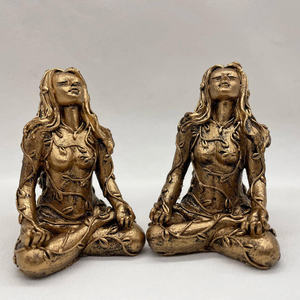 Mother Earth Statue Mini Gaia Fairy Decorative Buddha Statue Decorative Figurines Goddess Healing Chakra Meditation Home Decor — image 1 of 15