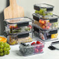 PP Food Storage Box Plastic Transparent Container Set with Lid Leakproof Kitchen Storage Bottle Jar Dry Food Jar Stackable Organizer Box for Freezer,Dishwasher, Oven, Microwave,Leftovers — image 9 of 36