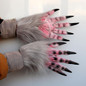 Halloween Cosplay Wolf Claw Shape Gloves Full Finger Mitten Carnivals Outdoor Gloves Rubber Gloves for Boys Girls WON — image 7 of 13