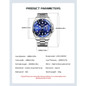 Square Watch Men Business Casual Wristwatch Luxury Luminous Date Quartz Watch Steel Watches — image 15 of 23