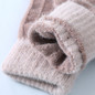 Cotton Gloves Stretchy Mittens Adult Plush Half&Full Finger Gloves with Flip Top Knitted Warm Gloves for Cold Weather ETE — image 8 of 19