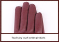New Winter Ladies Leather Gloves Leather Lace Touch Gloves Warm  Cycling Gloves(3 Colors) — image 15 of 21