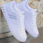 Men’s Striped Low-Top Skateboard Sneakers – Breathable, Cushioned, Lace-Up – All-Season Casual & Sporty Footwear — image 4 of 10