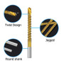 6Pcs/Set 3-8mm HSS Cobalt Drill Bits Set Twist Drill Titanium Drilling Spiral Screw Metric Composite Tap Drill for Drilling Cut Grooving — image 9 of 19