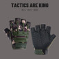 Tactical Fingerless Gloves for Men - Lightweight Outdoor Training & Cycling — image 21 of 23