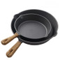 Cast Iron Skillet for Camping and Grilling - Pre-Seasoned Non-Stick Frying Pan for Steak, Home Kitchen, and Outdoor Cooking — image 4 of 12