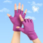 Womens Gloves Sun Protection Fingerless Anti-UV Ultra-Thin Cotton Gloves Soft — image 15 of 22