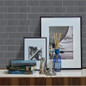 4PCS Home Decor White/Biege/Gray/Light Green/Black 3D Brick Wall Waterproof Self-Adhesive Brick Wall Stickers 3D Tile Wallpapers Bathroom Kitchen Decoration Mosaic Tile Wall Sticker — image 7 of 19