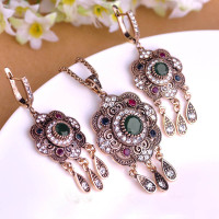 Turkish Vintage Jewelry Sets Necklace Earrings Sets — image 2 of 7