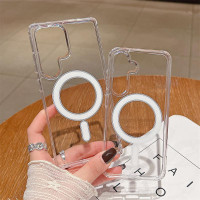 Magnetic Clear Acrylic for Magsafe Case for Samsung S25 S24 S23 Ultra S22 Plus S21 FE A16 A15 A35 A55 A36 A56 Transparent Cover — image 2 of 9