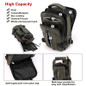 Men's Crossbody Bag, Multi-functional Waterproof Casual Shoulder Bag Fashion Single Shoulder Crossbody Bag Shoulder Backpack With USB Charging Port, Multiple Pockets For Hiking Cycling Mountaineering — image 7 of 34
