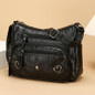Vintage-Inspired Women's Shoulder Bag - Large Capacity, Synthetic Faux Leather, Adjustable Strap, Multiple Pockets, Zipper Closure - Perfect for Daily Commute, Work, Travel - Includes Cosmetic Bag | Travel Bag | Vintage-Inspired Purse — image 10 of 25