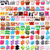 200 Pcs Mini Stuffed Animals Bulk Small Stuffed Animals Keychain Tiny Plush Toys For Operation Valentine Classroom Rewards Fillers Carnival Prizes(Cute) — image 2 of 8
