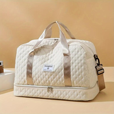 Travel bag Large capacity women's fitness bag Luxury oversized handbag - fashionable and practical compartment design, suitable for travel adventure and fitness activities Lightweight maternity bag storage bag Short business trip luggage bag Independent shoe compartment Lightweight luggage bag, — image 3 of 23