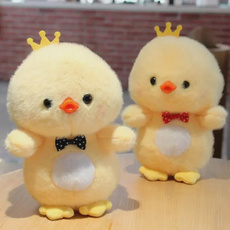 Adorable Crown Duck Plush Toy - 8 Inch Cute Yellow Stuffed Animal for Kids Birthday Gifts — image 3 of 6